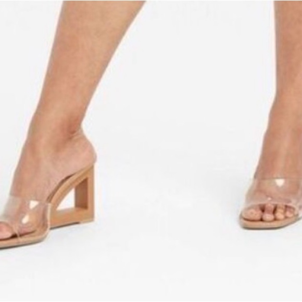 a new day Susana Heels PVC Clear Wedge Sandals - Picture 5 of 8